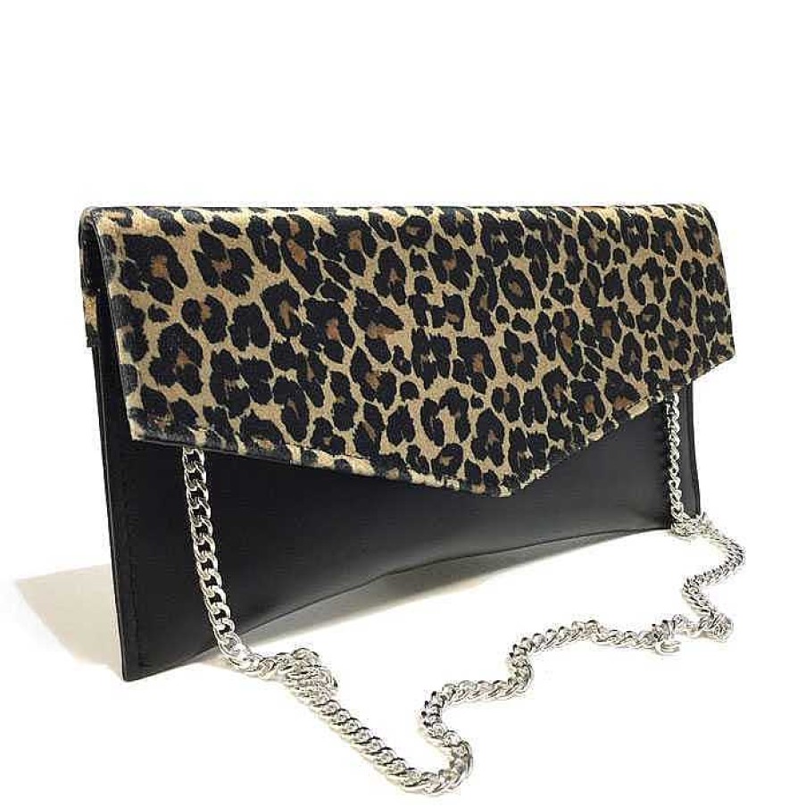 Abbigliamento De Caro Calzature | Borsello Safari Pochette Con Dettagli Animalier Made In Italy