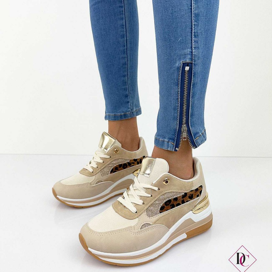 Calzature De Caro Calzature Sneakers | Sneakers Sadie Eleganti Da Passeggio Con Zeppa