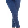 Abbigliamento De Caro Calzature Jeans | Jeans Curly A Vita Alta Modello Paper Bag Con Elastico In Vita Blu-Jeans