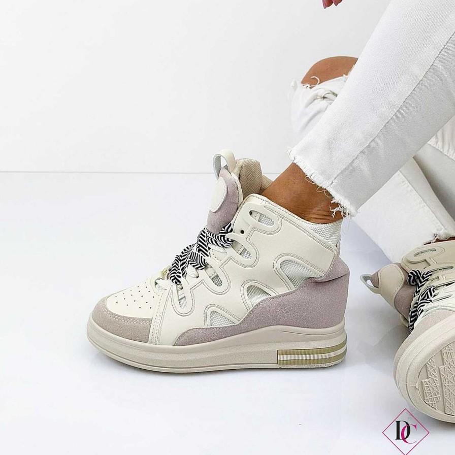 Calzature De Caro Calzature Sneakers | Sneakers Ginevra Edizione Limitata Con Zeppa Interna