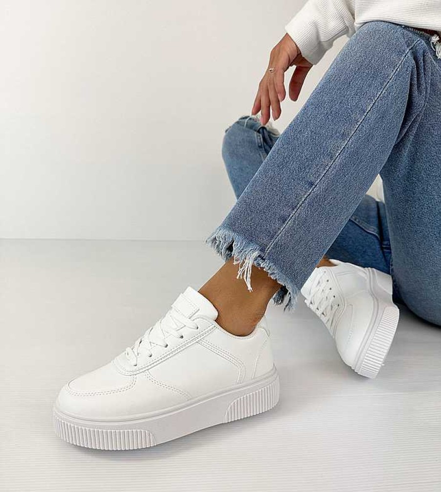 Calzature De Caro Calzature Sneakers | Sneakers Sicily Ginniche Con Zeppa Platform In Gomma