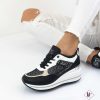 Calzature De Caro Calzature Sneakers | Sneakers Clementina Eleganti Con Zeppa E Strass