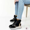 Calzature De Caro Calzature Sneakers | Sneakers Stivaletto Corin Con Zeppa E Pelliccia