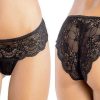 Intimo De Caro Calzature | Slip Jadea 1627 In Pizzo Elasticizzato Conf. Da 3 Pezzi Nero